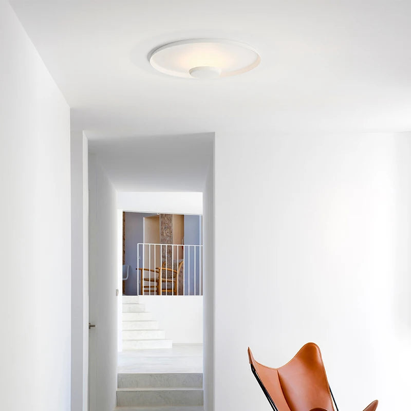 Ultraflache nordische LED-Deckenleuchte für die Innenbeleuchtung - vue 4 sur 8