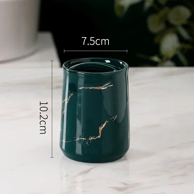porte-brosse à dents en céramique design pour salle de bain - vue 10 sur 15