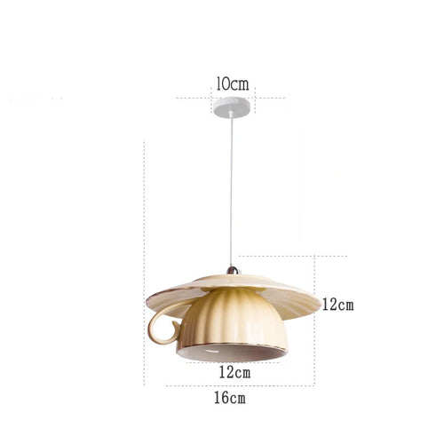 Moderne LED-Pendelleuchte aus Keramik in Teekannenform für die Küche - vue 31 sur 30