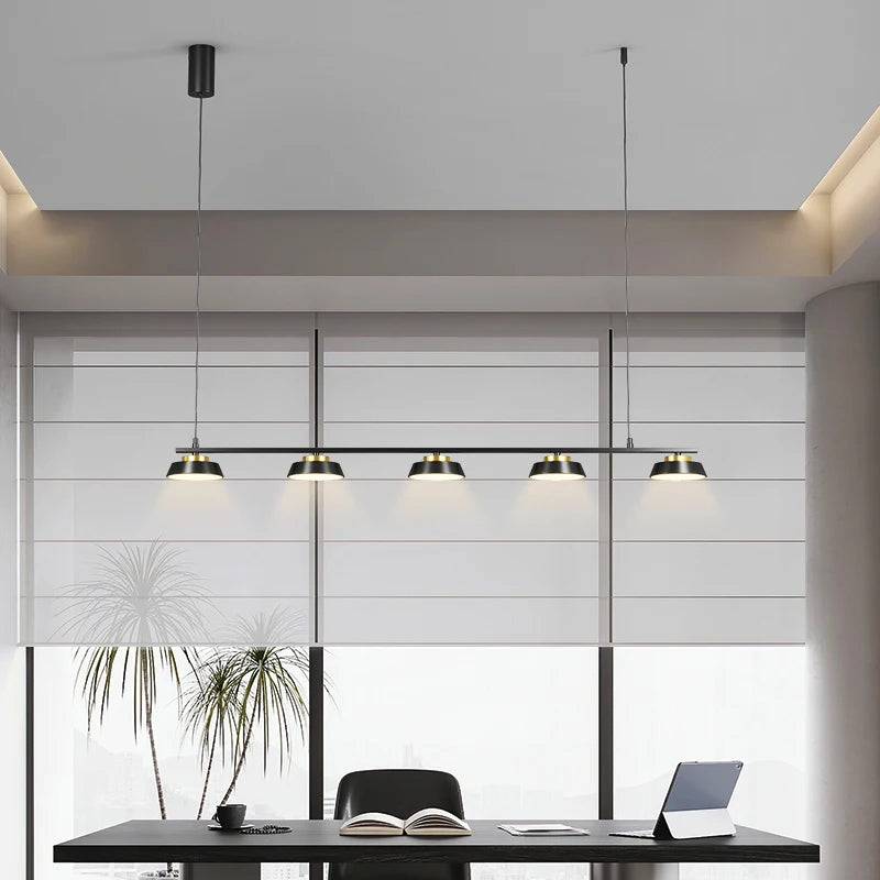 Lustre Led de simplicité moderne pour salon - vue 4 sur 13