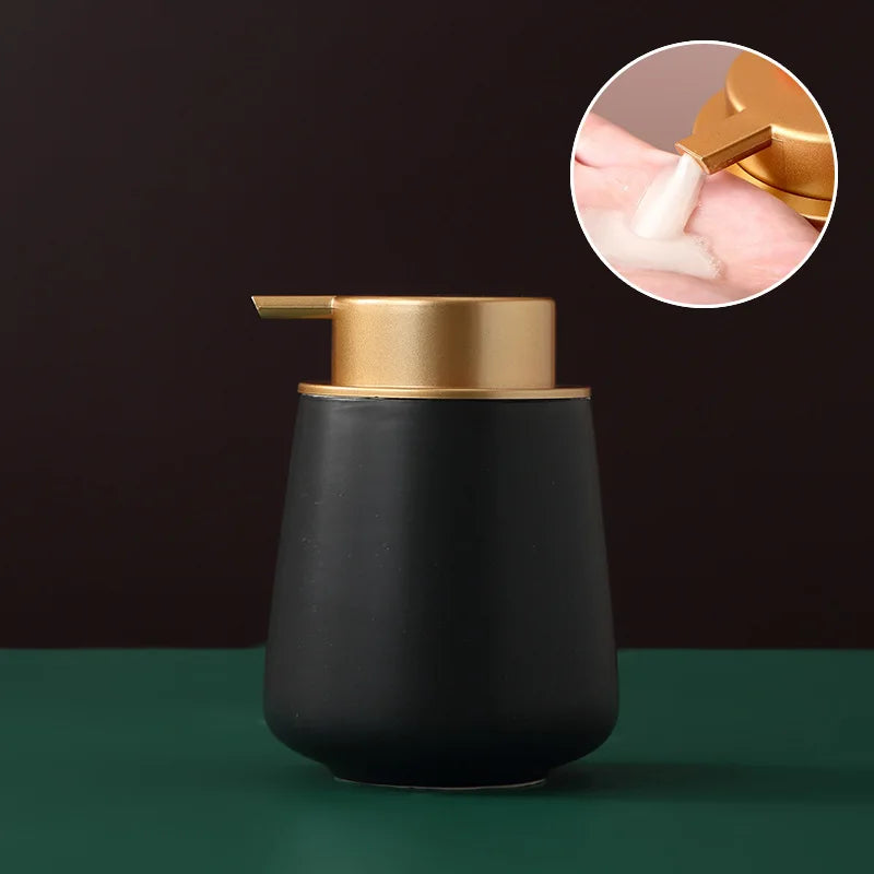 distributeur de savon portable en céramique 400 ml pour soins personnels - vue 24 sur 30