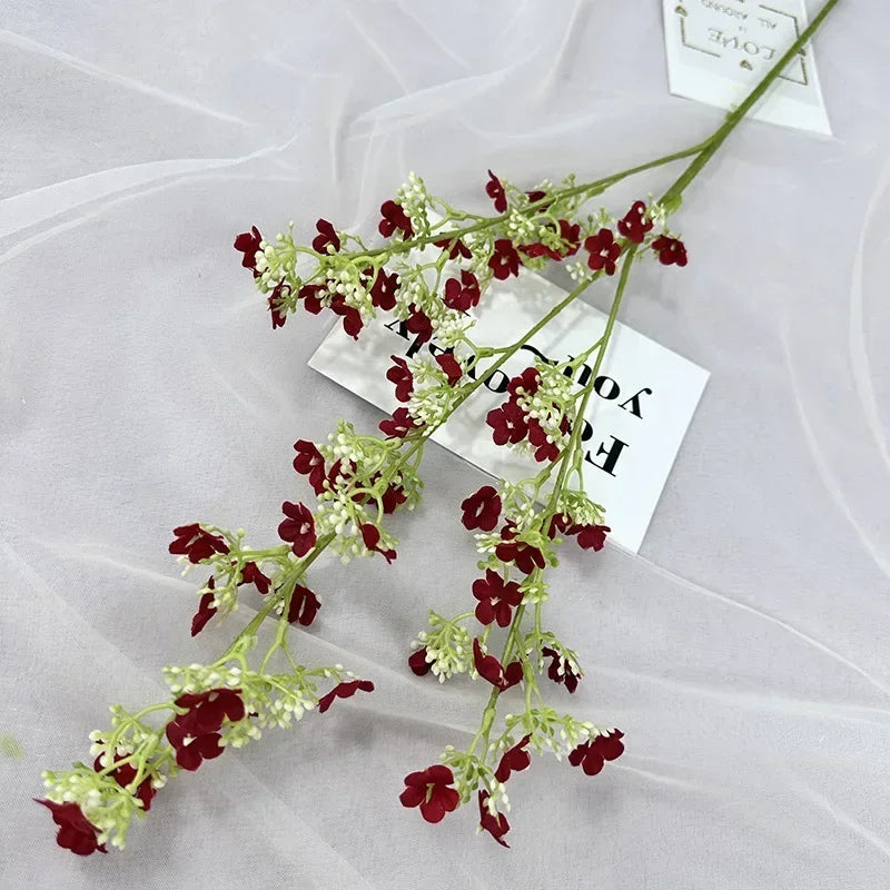 branches de gypsophile artificielles en soie pour décoration intérieure - vue 13 sur 14