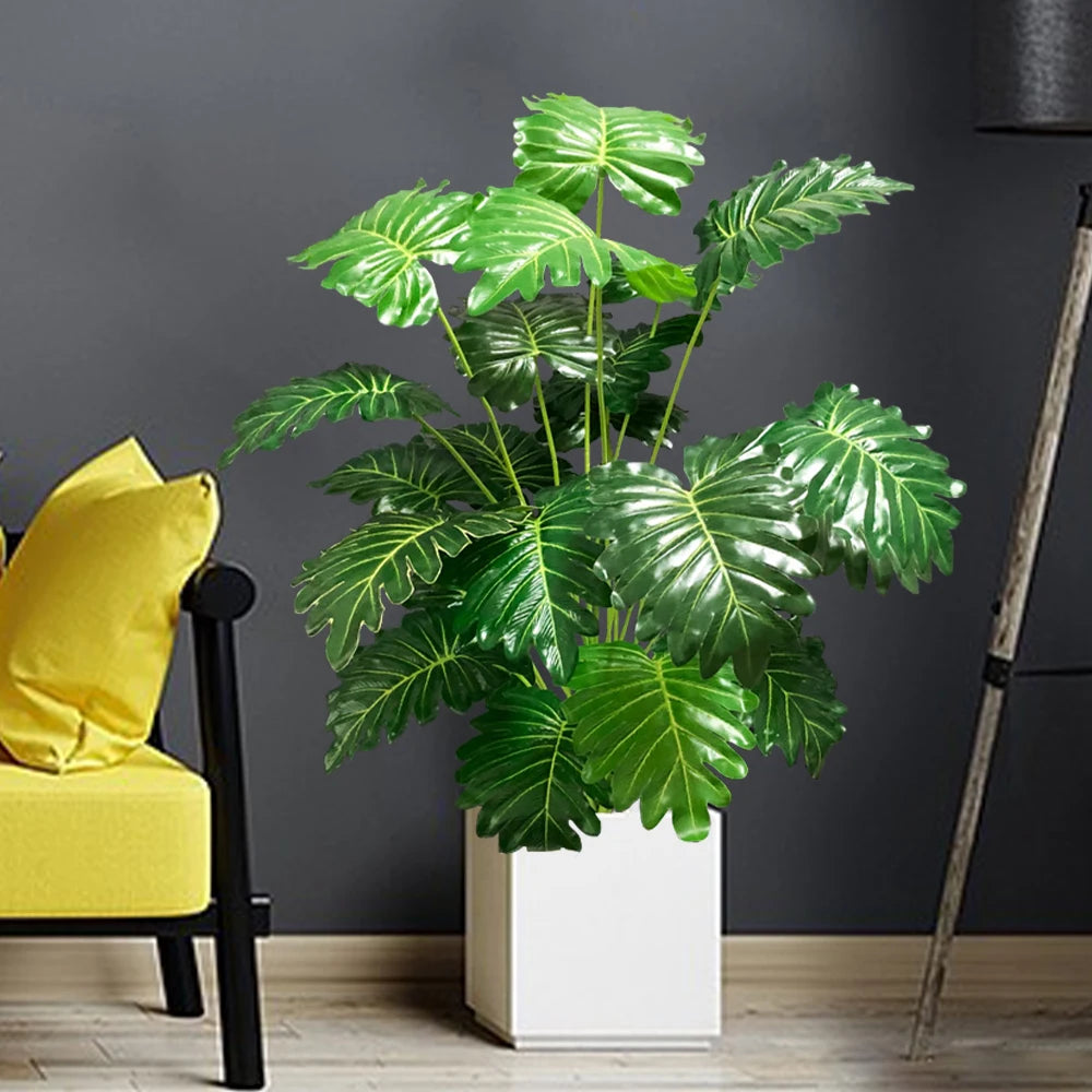 plante artificielle tropicale monstera pour décoration intérieure et extérieure - vue 4 sur 8
