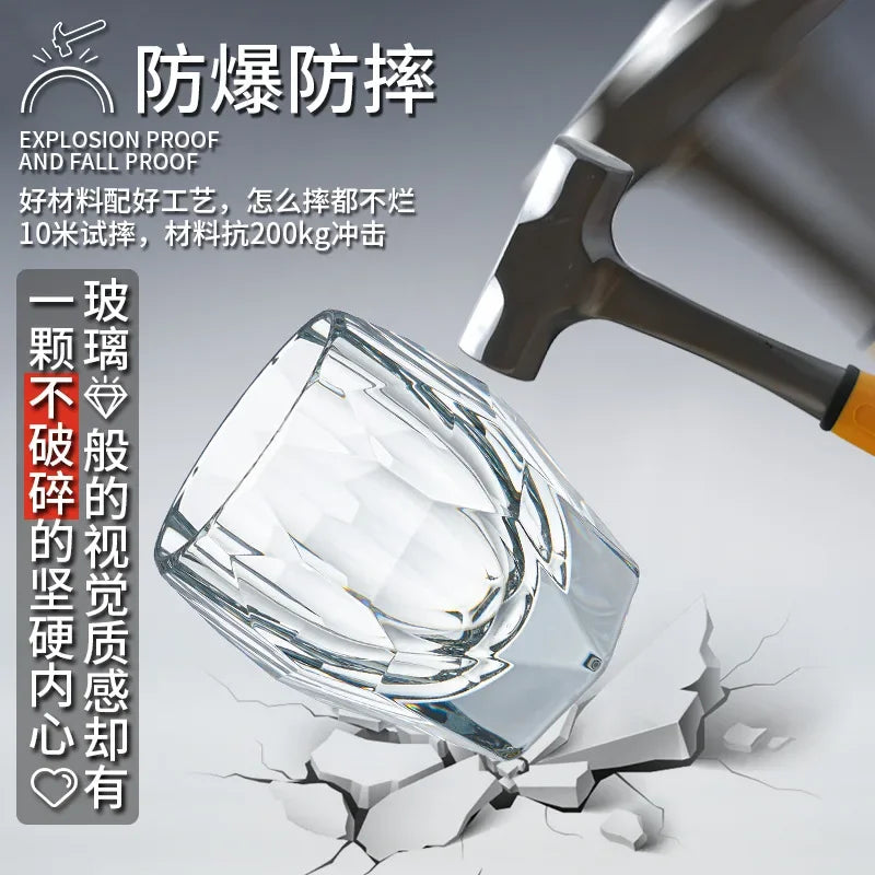 Verres créatifs pour eau whisky bière style western - vue 5 sur 6