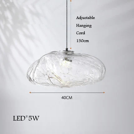 lustre en verre design nuage pour un intérieur créatif - vue 14 sur 21