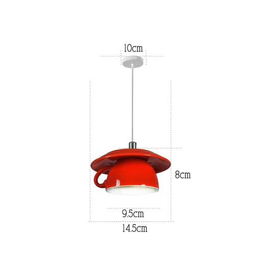 Moderne LED-Pendelleuchte aus Keramik in Teekannenform für die Küche - vue 22 sur 30