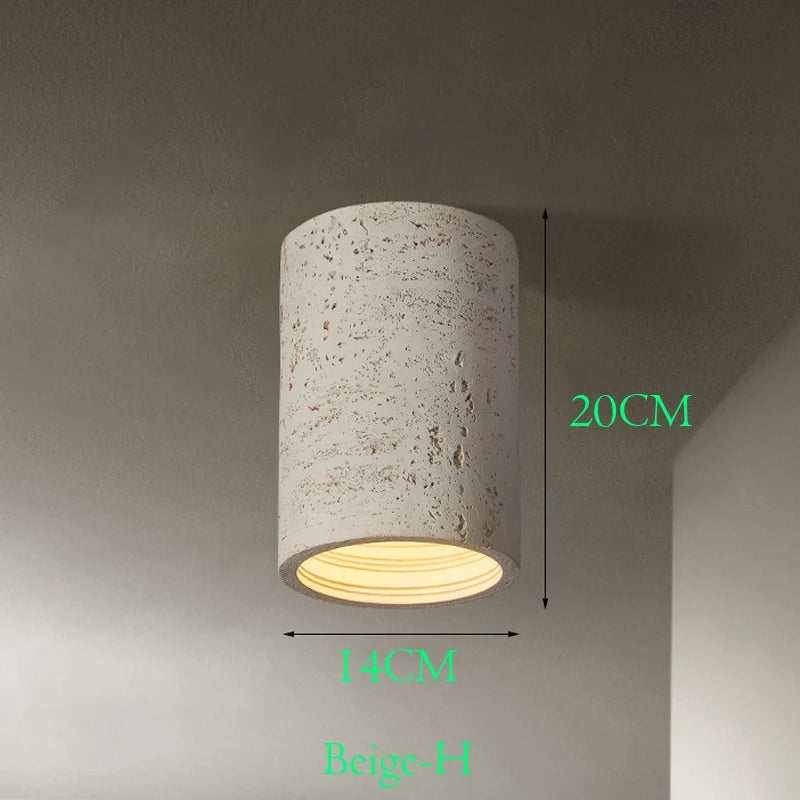 Wabi Sabi – spot lumineux Led en ciment rouge