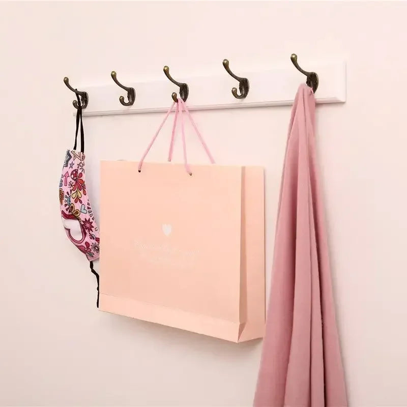 porte-manteau mural en bois pour rangement pratique - vue 5 sur 23