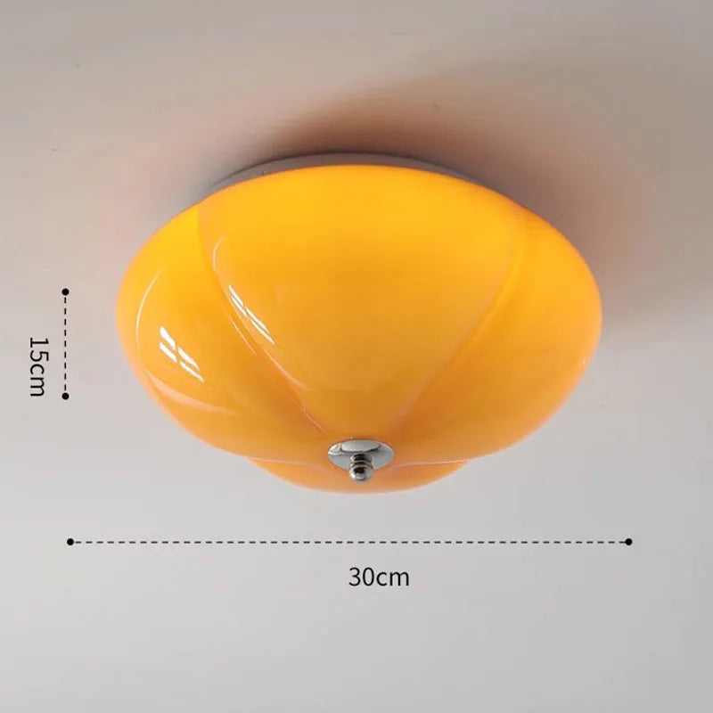lustre minimaliste en verre style rétro led - vue 6 sur 9