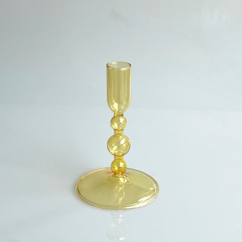 bougeoir en verre pour décoration intérieure créative et élégante