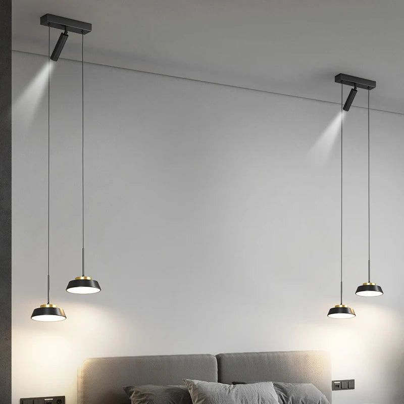 suspension moderne minimaliste en luxe noir design élégant - vue 4 sur 18