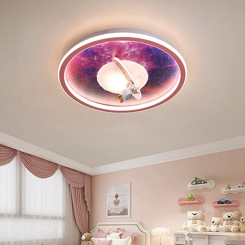 Moderne LED-Deckenleuchte für das Kinderzimmer Astronaut Dekorativ