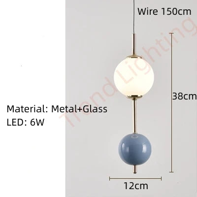Moderne Pendelleuchte aus Glas für stilvolle Wohnraumgestaltung - vue 12 sur 12