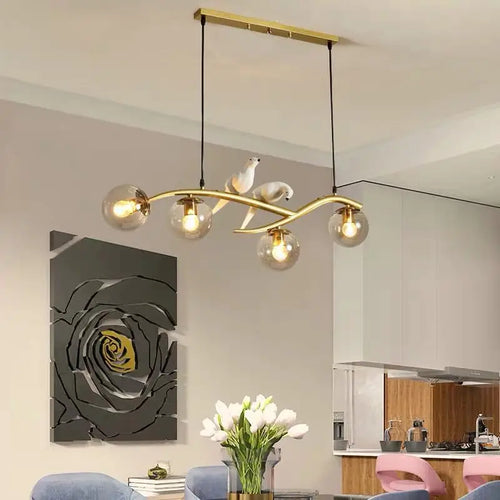 Kronleuchter Design in Vogel-Form für moderne Innendekoration - vue 7 sur 9