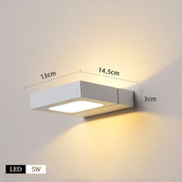 applique murale led rotative intérieur décoration appliques luminaire