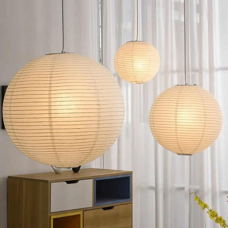 Suspension Lanterne chinoise en papier boule ronde - vue 3 sur 11