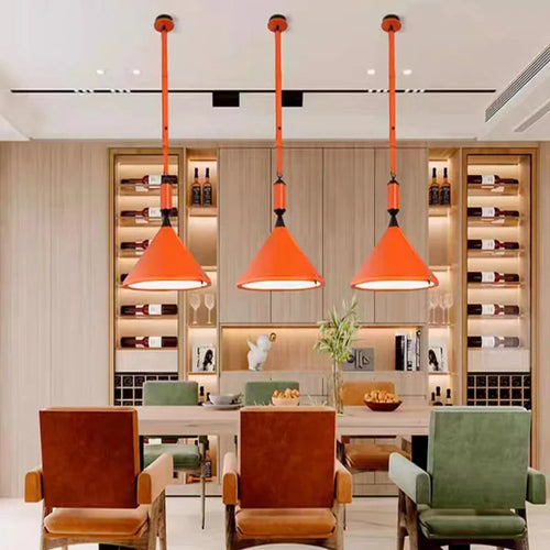Pendelleuchte aus Kunstleder im Art-déco-Stil für den Innenbereich - vue 3 sur 15