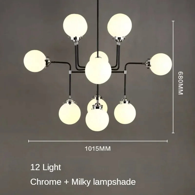 lustre artistique en verre pour décoration intérieure moderne - vue 15 sur 24