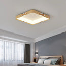 Ultradünne LED-Deckenleuchte aus Holz im nordischen Minimalismus-Stil