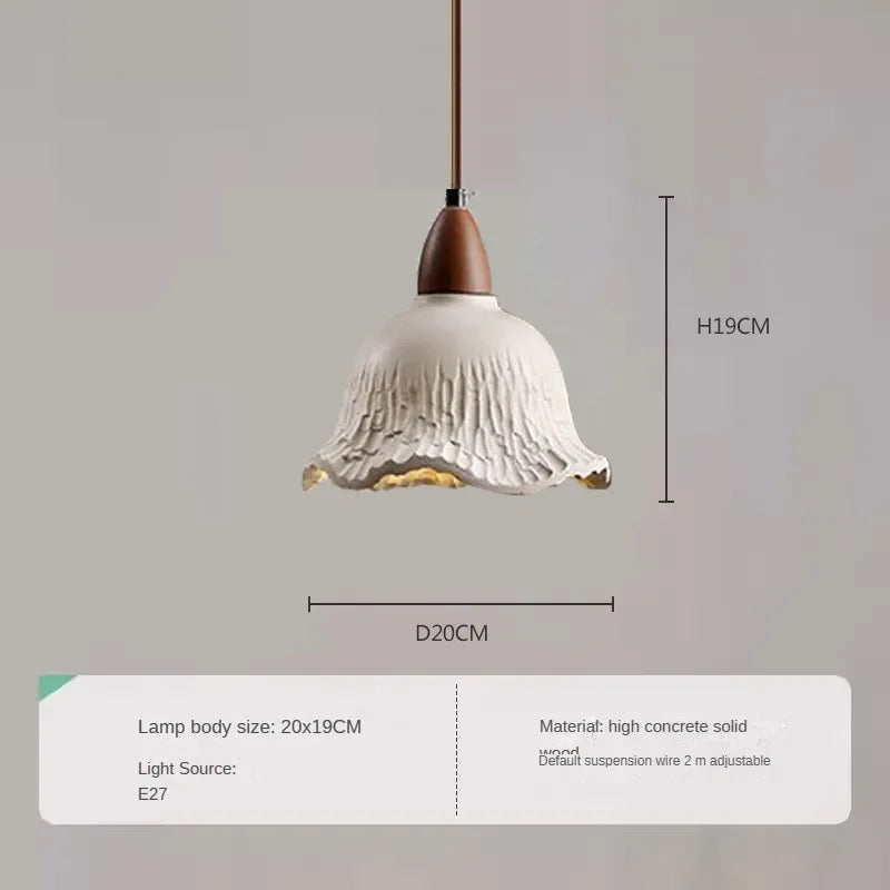lustre moderne en bois et marbre pour intérieur élégant - vue 10 sur 14