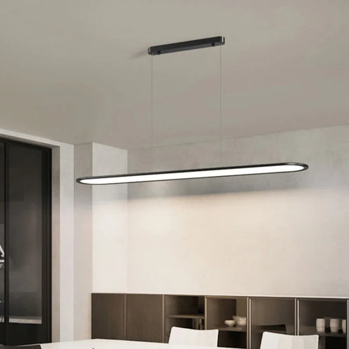 Moderner und minimalistischer LED-Kronleuchter für nordische Dekoration - vue 2 sur 12