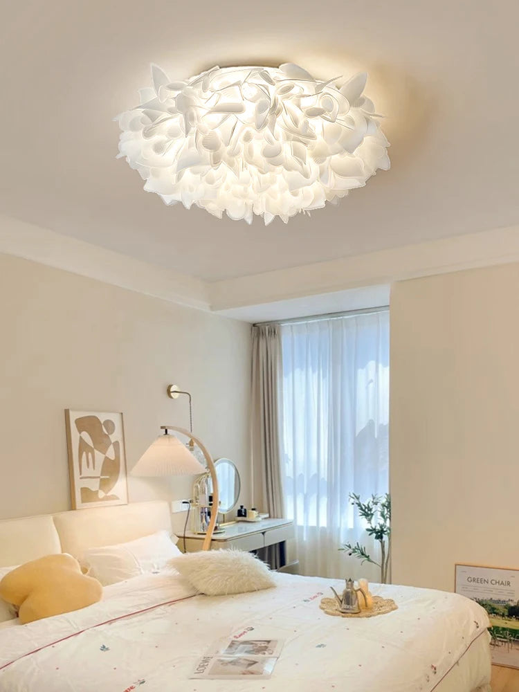 plafonnier acrylique créatif à pétales pour décoration intérieure moderne - vue 4 sur 7