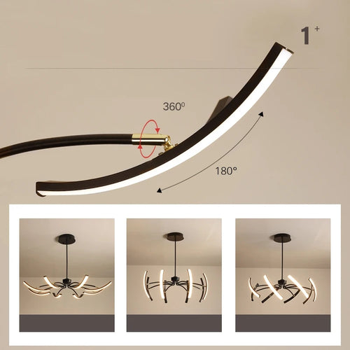 lustre led moderne éclairage intérieur lampes luminaires