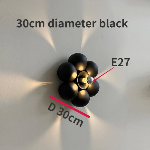 Minimalistische Wandleuchte in Blumenform für ein sanftes Ambiente - vue 9 sur 8