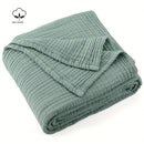 plaid coton mousseline léger boheme respirant canapé lit