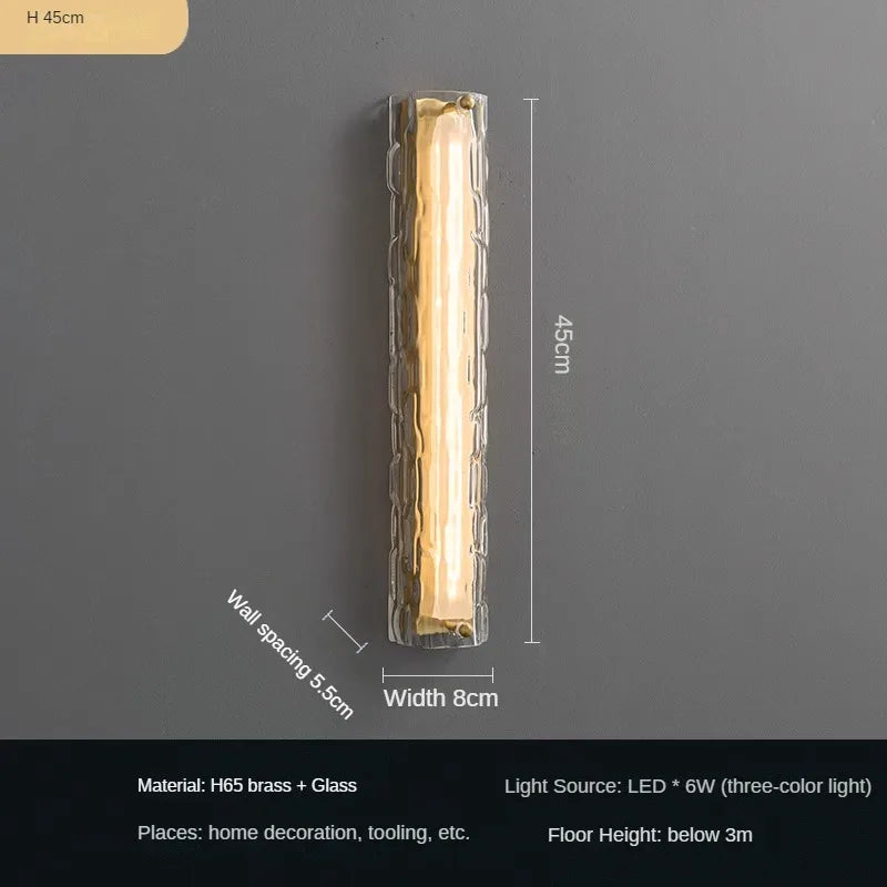 applique murale led en verre pour intérieur moderne - vue 8 sur 8