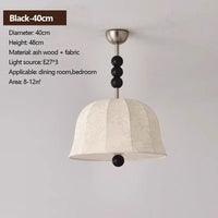 lustre rétro en tissu lumineux pour décoration intérieure