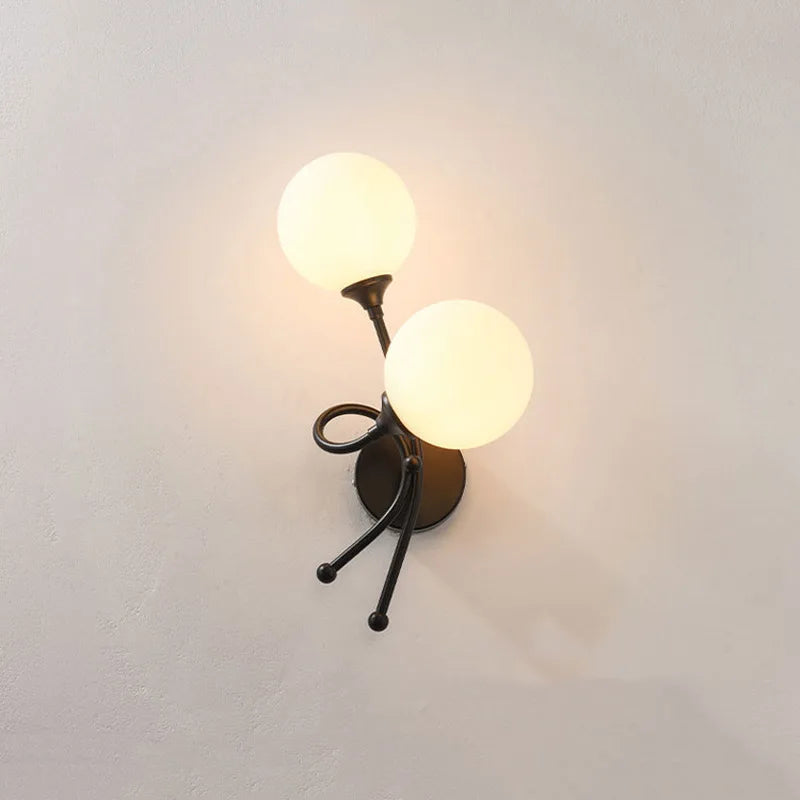 applique murale led avec boule de verre pour intérieur - vue 6 sur 10