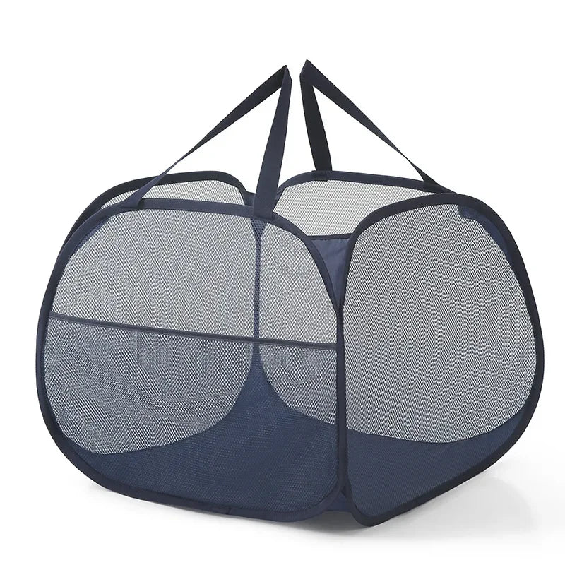 panier à linge pliable avec poignées renforcées pour le transport - vue 12 sur 11