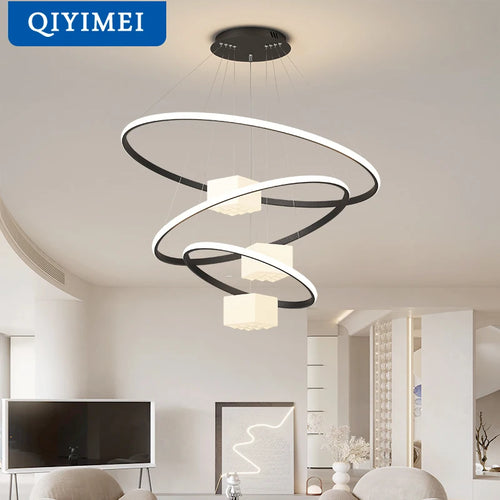lustre moderne led pour éclairage intérieur décoratif