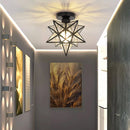 plafonnier moderne en cristal avec éclairage led intérieur