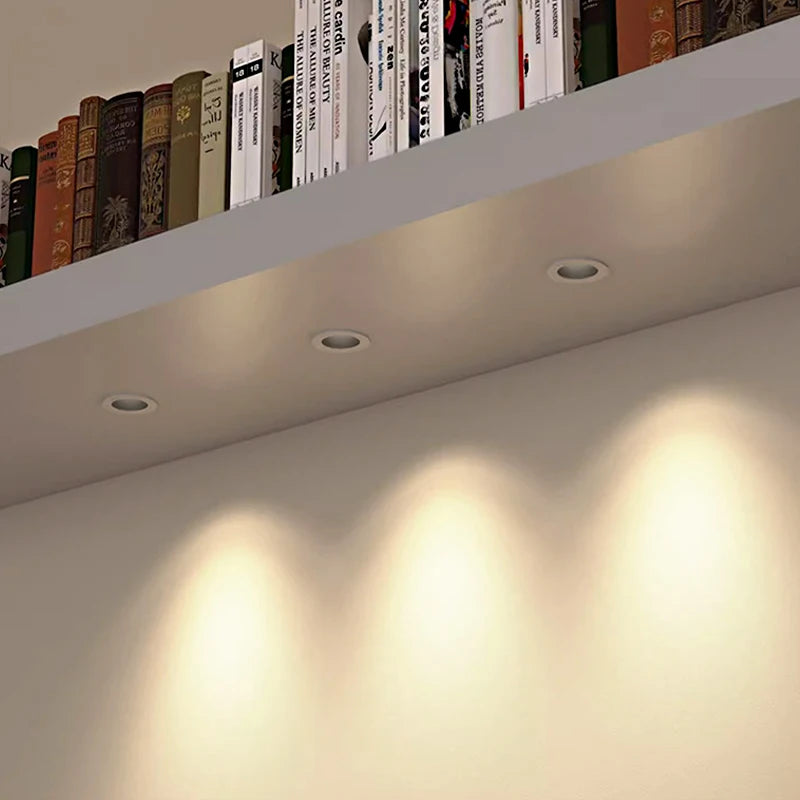 plafonnier mini projecteur encastré anti éblouissant pour intérieur - vue 9 sur 8
