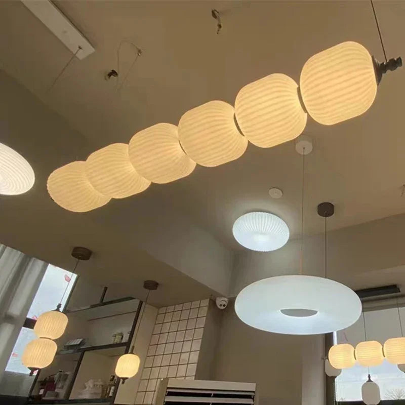 lustre led nordique pour décoration de maison suspendue - vue 3 sur 9