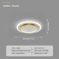 Plafond moderne à LEDs lumière lampe de luxe décor intérieur pour chambre Foyer allée couloir luminaire nordique créatif géométrie lumière
