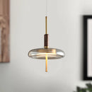 Moderne LED-Pendelleuchte aus Glas im nordischen Design dekorativ
