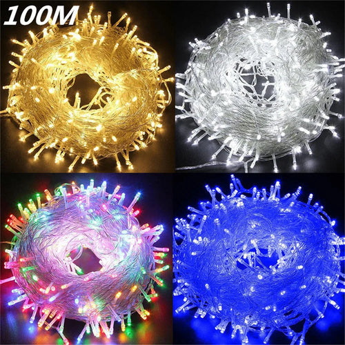 Dekorative LED-Lichterkette für Weihnachtsbaum, Hochzeit, Innen und Außen - vue 3 sur 10