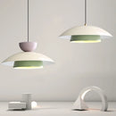 Nordique LED crème suspension lumières macaron 2/3 niveaux esthétique décor lampes suspendues chambre salon Restaurant luminaires