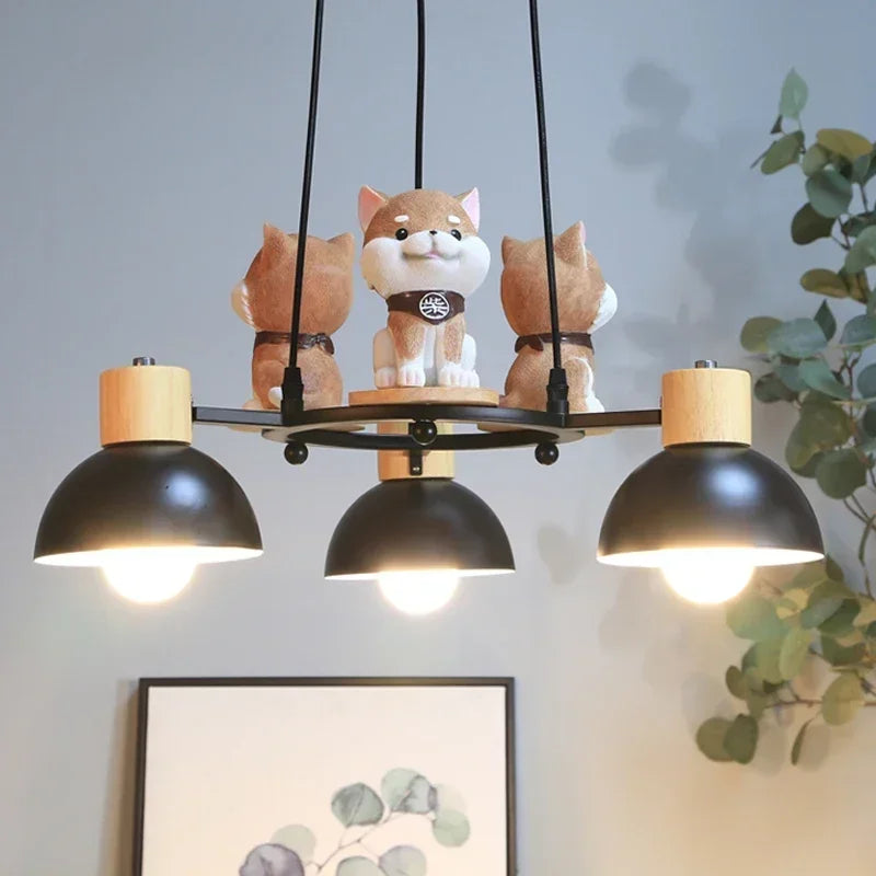 lustre en forme de chiot pour décoration de chambre enfant - vue 3 sur 10
