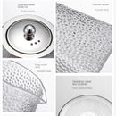 theiere verre martelee avec filtre inox resistante chaleur
