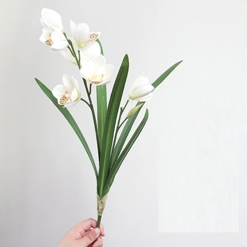 fleurs artificielles cymbidium pour décoration mariage et événements - vue 11 sur 11