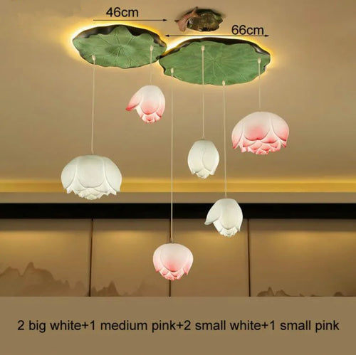 Retro-Pendelleuchte Lotusblume LED - vue 18 sur 22