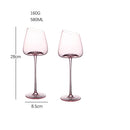 Verres à vin design flamant pied incliné