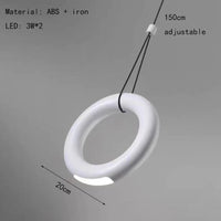Art-déco-Pendelleuchte mit verstellbarem Ring 4.000 K