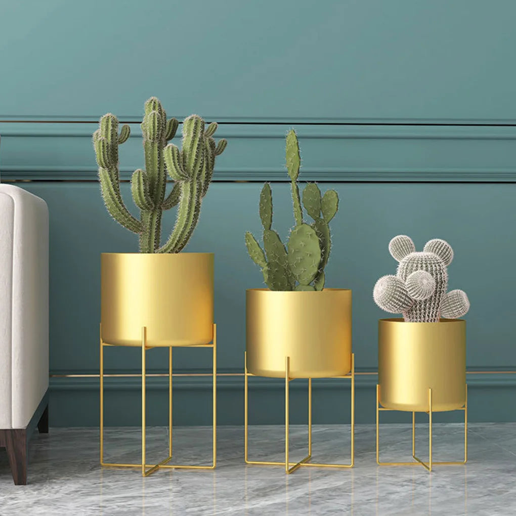 support de plantes lumineux en métal pour intérieur et extérieur
