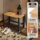 Creative Gourd Stool, French Woven Solid Wood Stool, Household Shoe Changing Stool, Living Room Sofa Side Shelf