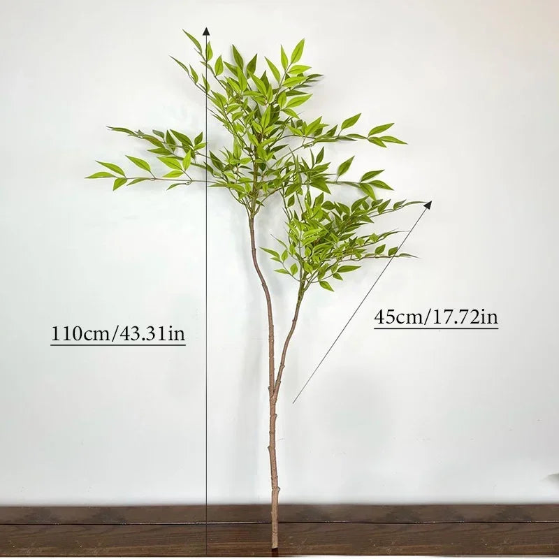 grande plante artificielle en bambou pour décoration intérieure et extérieure